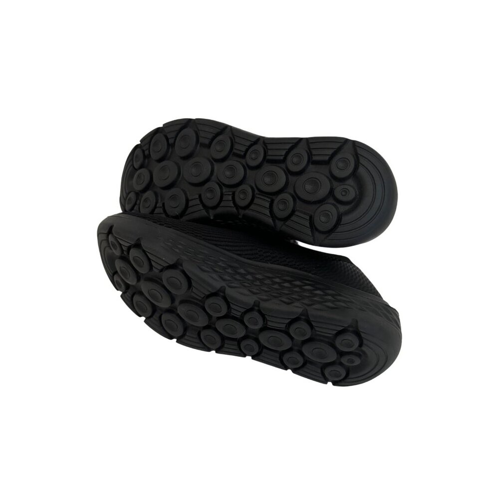 HUHV Healium Tech Stretch Knit Mens 5.5 Womens 8.5 Black Arch Step In NEW - Picture 5 of 10